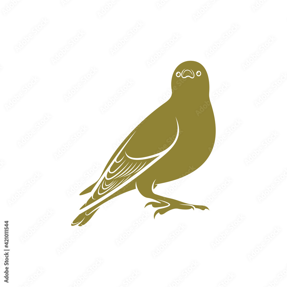 Fototapeta premium Starling bird design vector illustration, Creative Starling bird logo design concept template, symbols icons