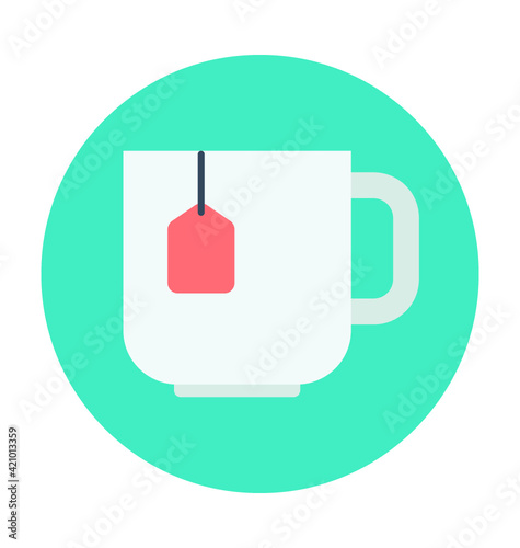 Instant Tea Colored Vector Icon