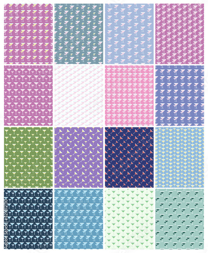 Vector set of patterns and backgrounds with cocktails glass. For printing on textiles, wallpaper, covers, web, wrapper paper, banners, poster. Alcohol: tequila, mojito.Drink for celebration and party.
