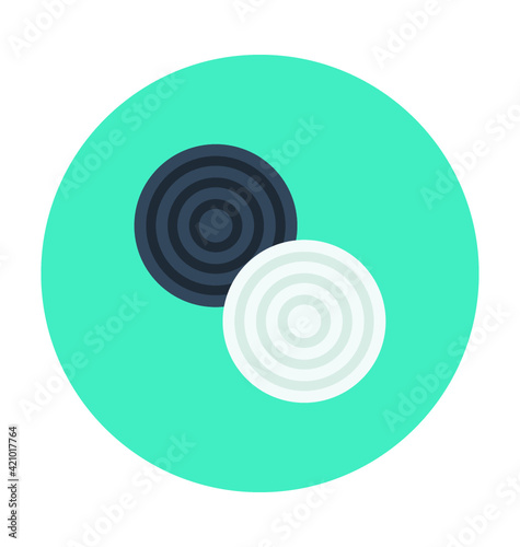 Carrom Dice Colored Vector Icon