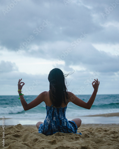 yoga on the beach