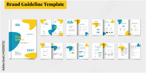 Brand Guideline Template Brochure Brand Guideline Template Brand Style Guide Book Brochure Layout Brand Book Brand Identity