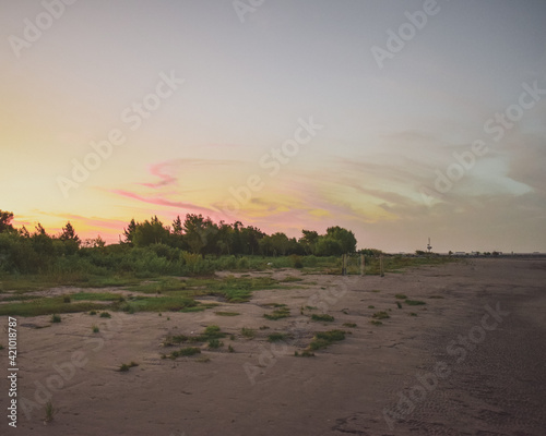 sunset at the beach