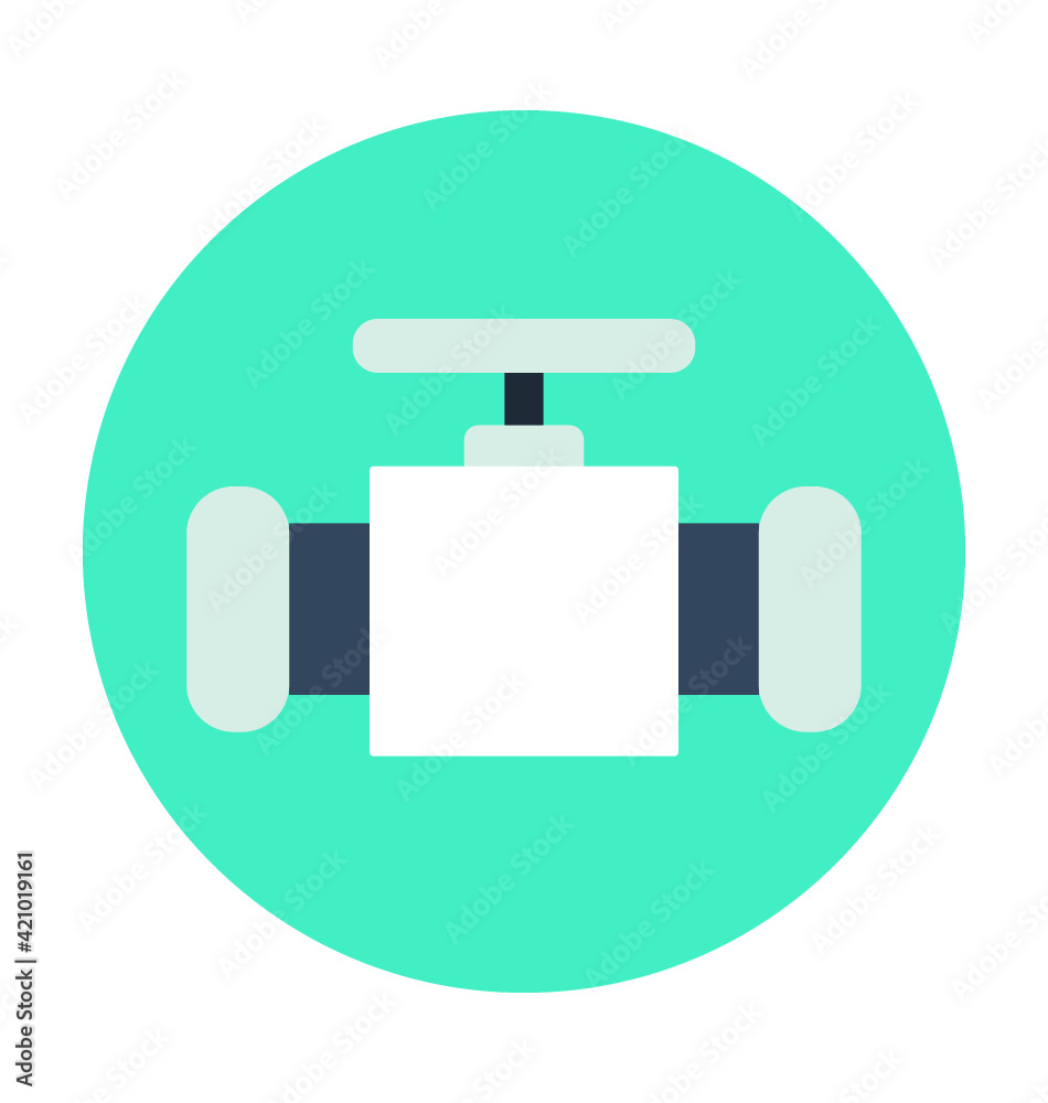 Fototapeta premium Tap Colored Vector Icon 