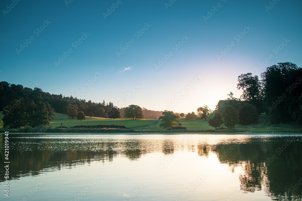 Fototapeta premium Sunrise over the Lake