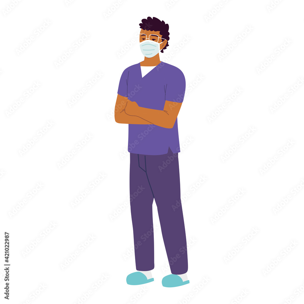 male nurse standing