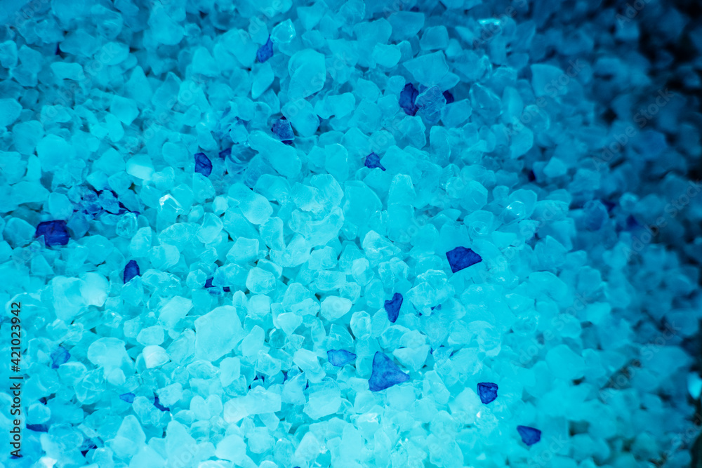 Many blue crystals stone texture