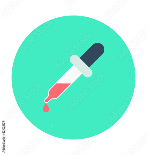 Dropper Colored Vector Icon