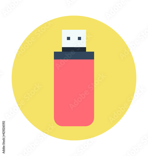 USB Colored Vector Icon