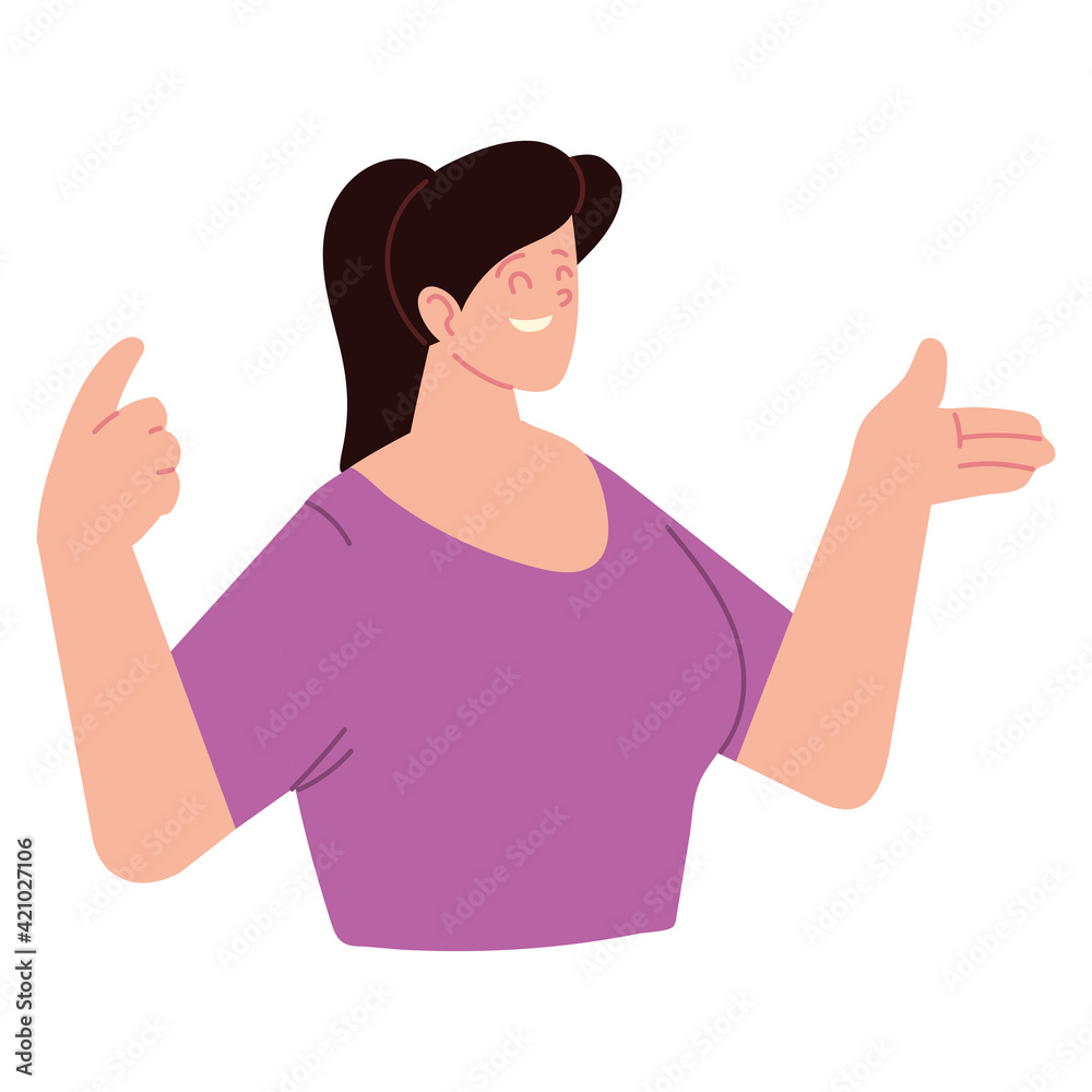 happy woman cartoon happy woman cartoon
