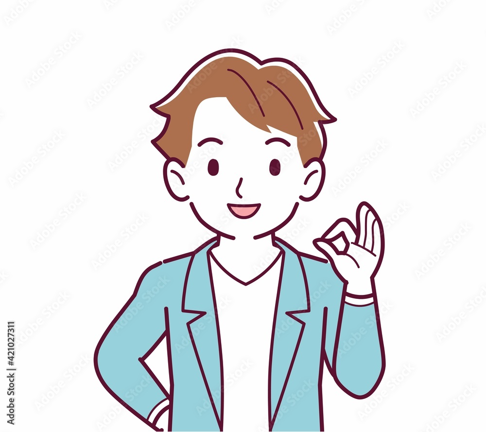 人物の正面 人物の正面