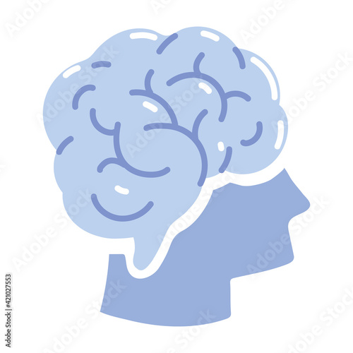 human profile brain