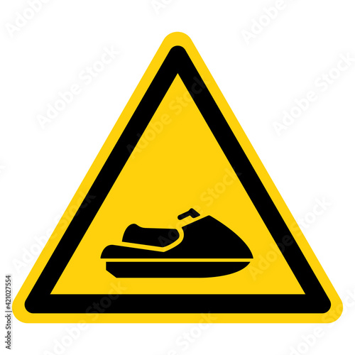 Jetski Symbol Sign,Vector Illustration, Isolate On White Background Label. EPS10