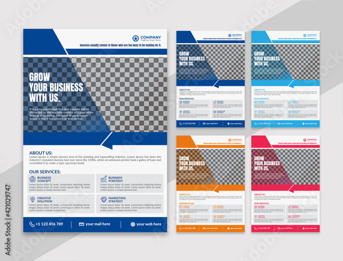 Business and corporate flyer template design