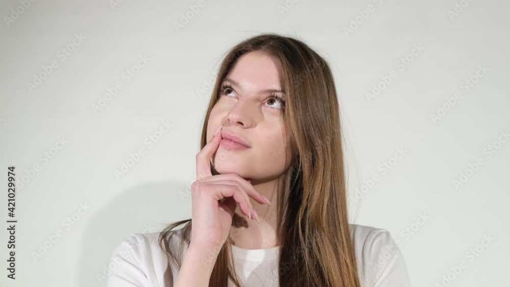 the young girl was thinking about something the young girl was thinking about something