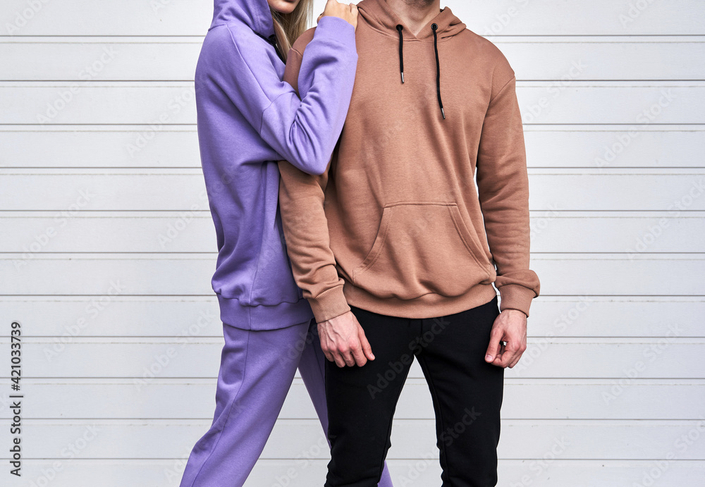 brown and violet outfit