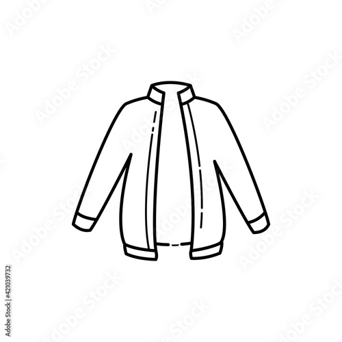 Thermo jacket color line icon. Pictogram for web page, mobile app, promo.