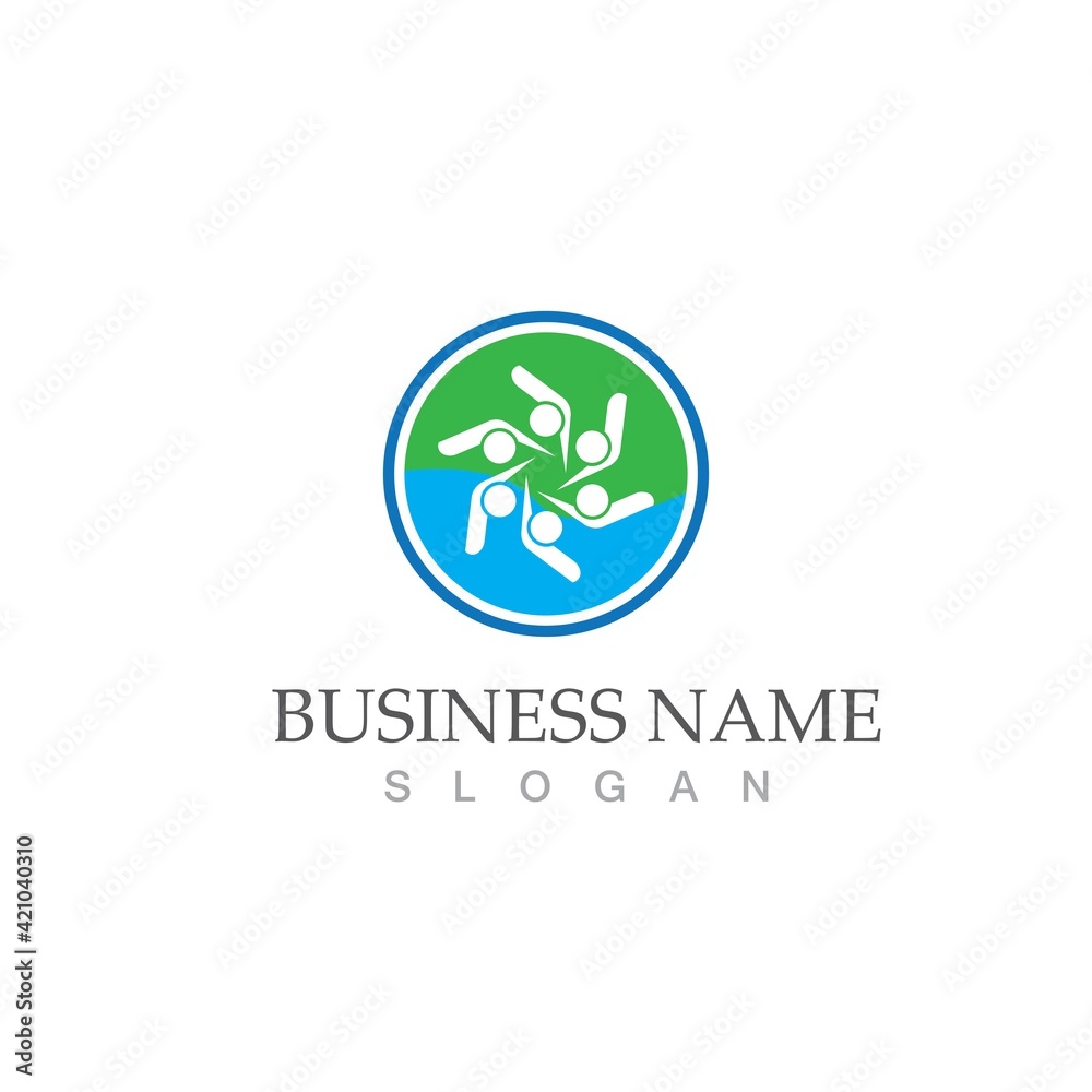 Community, network and social icon Community, network and social icon