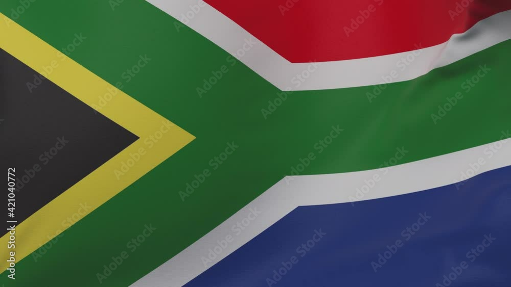 South Africa waving flag seamless loop animation 4k. South Africa waving flag seamless loop animation 4k.
