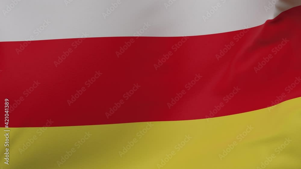 South ossetia waving flag seamless loop animation 4k. South ossetia waving flag seamless loop animation 4k.