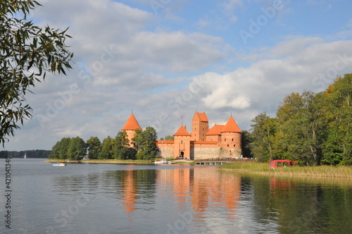 Castle, on the island, Trakai, Lithuania, © Albin Marciniak