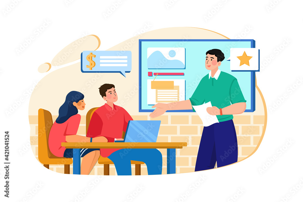 Startup company team meeting