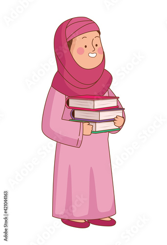 little arabic schoolgirl