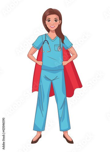 female doctor standing
