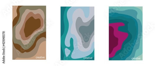 picture of colors.ambre colors.vector on white background