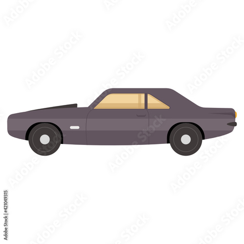  Flat icon of coupe car, classic vehicle    © SmashingStocks