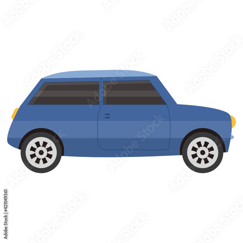 
Flat icon of coupe car, classic vehicle 

