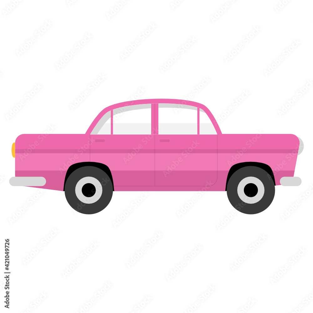 
Flat icon of coupe car, classic vehicle 

