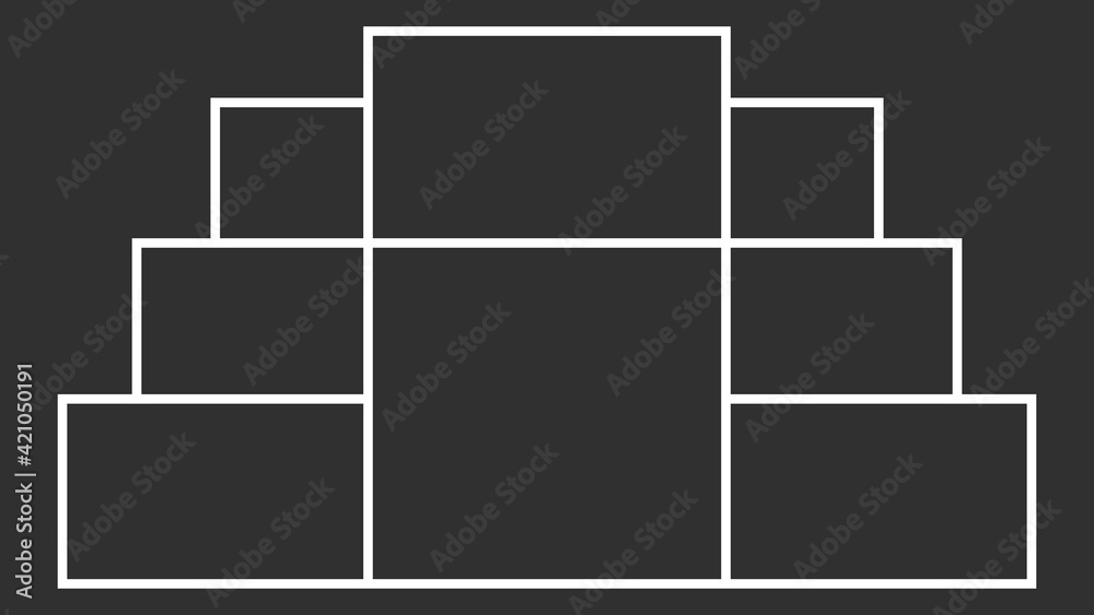 Photo collage Template for wall gallery. Photo frames. Vector illustration EPS10. Photo collage Template for wall gallery. Photo frames. Vector illustration EPS10.