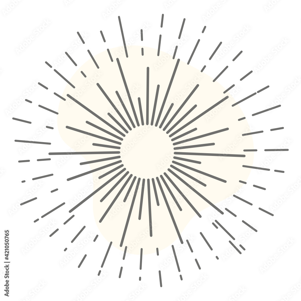 Line art of sun rays, sunbrusting tattoo
Line art of sun rays, sunbrusting tattoo