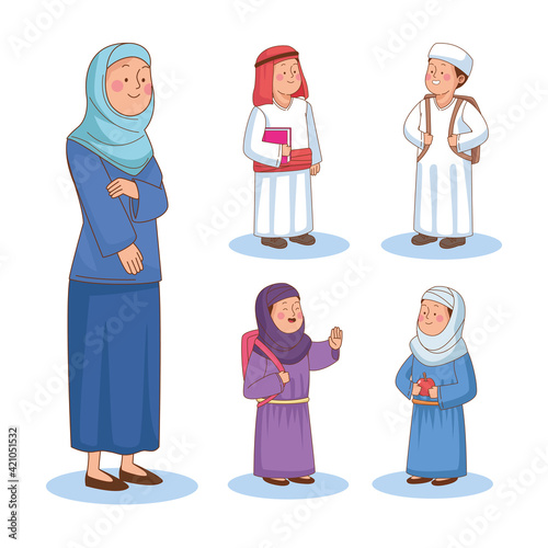 female teacher character