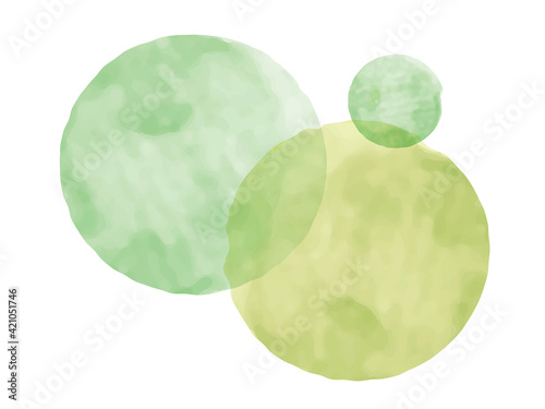 water color_水彩 緑 グリーン 春 素材 背景 テクスチャ 横 green background image 分解可能