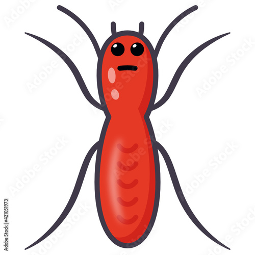 
Harvestmen, flat icon of spider 


