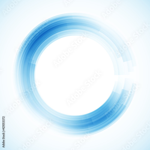 Geometric frame from circles, vector abstract background, wallpaper 