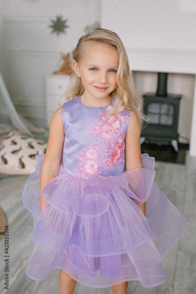 little girl in a dress