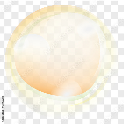Translucent Soap Bubbles Flat Vectors
