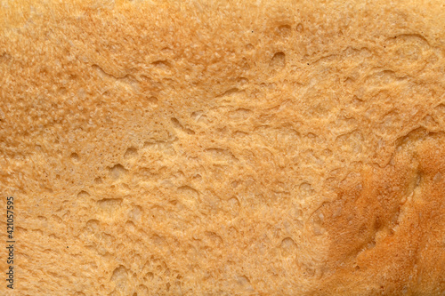 porous texture of a crust of bread, background