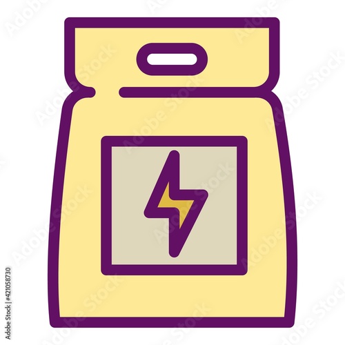 Sport nutrition pack icon. Outline Sport nutrition pack vector icon for web design isolated on white background