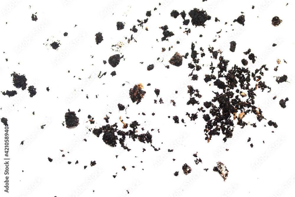 dirt spots earth on white background dirt spots earth on white background