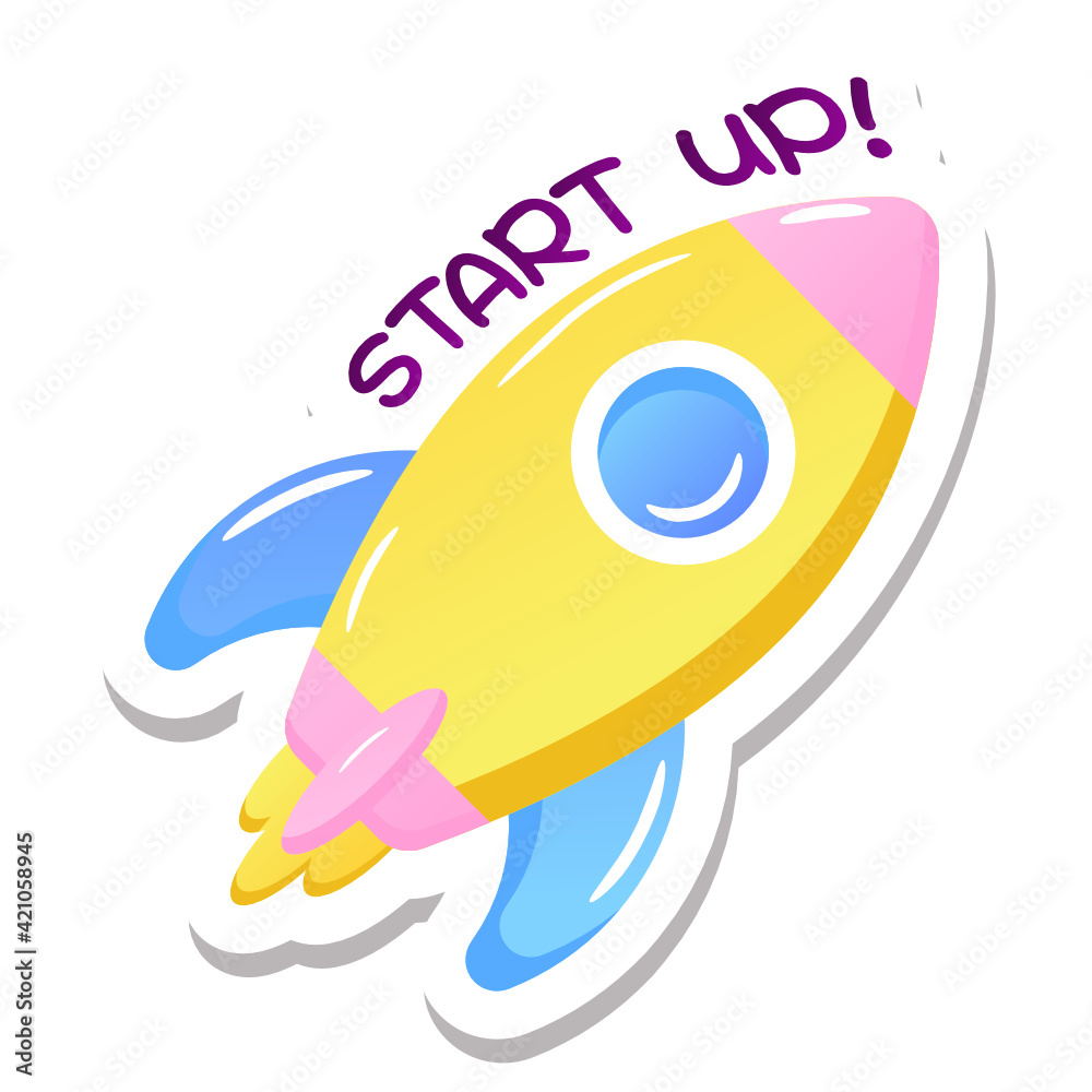 Obraz premium A party singing flat sticker