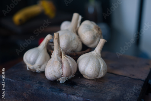 Bawang Putih or Garlic or Allium sativum. Commonly used for cooking spices or traditional medicine