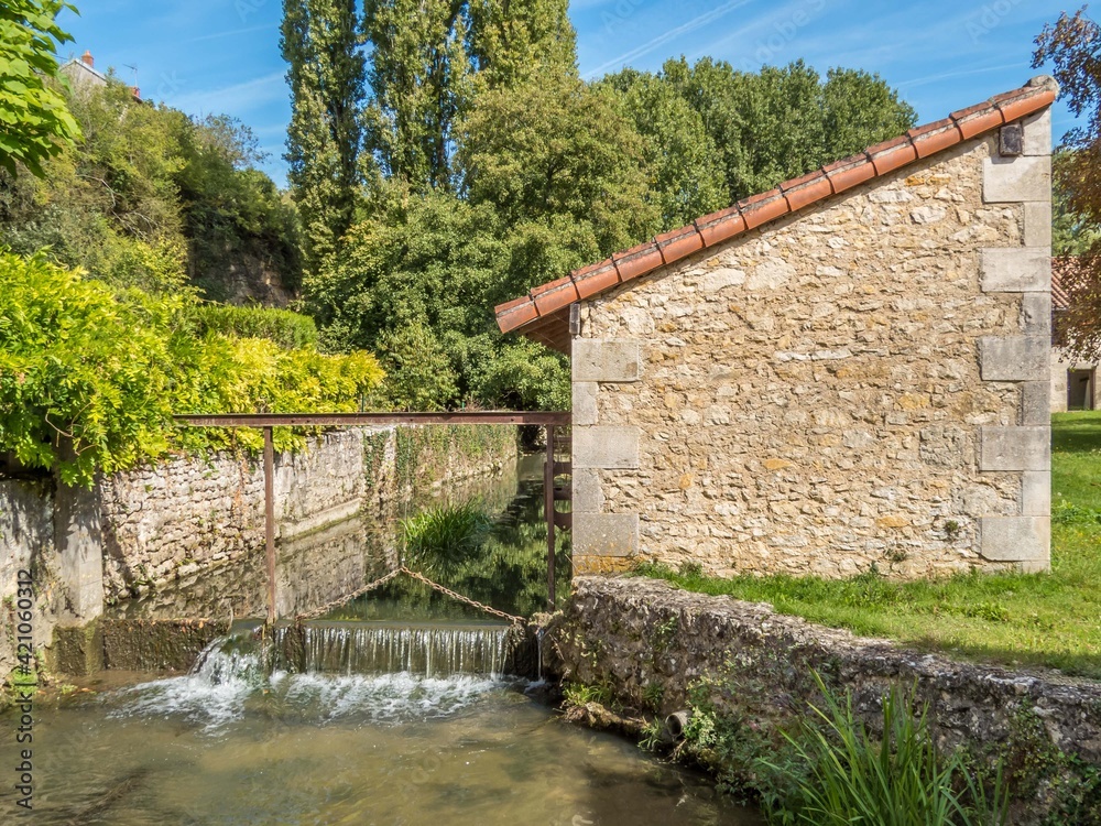 old wash house in Lussac France old wash house in Lussac France