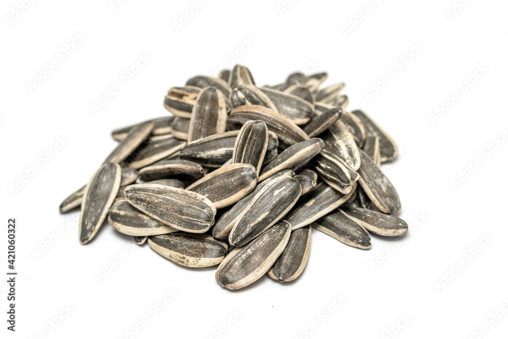sunflower seeds isolated on white background sunflower seeds isolated on white background