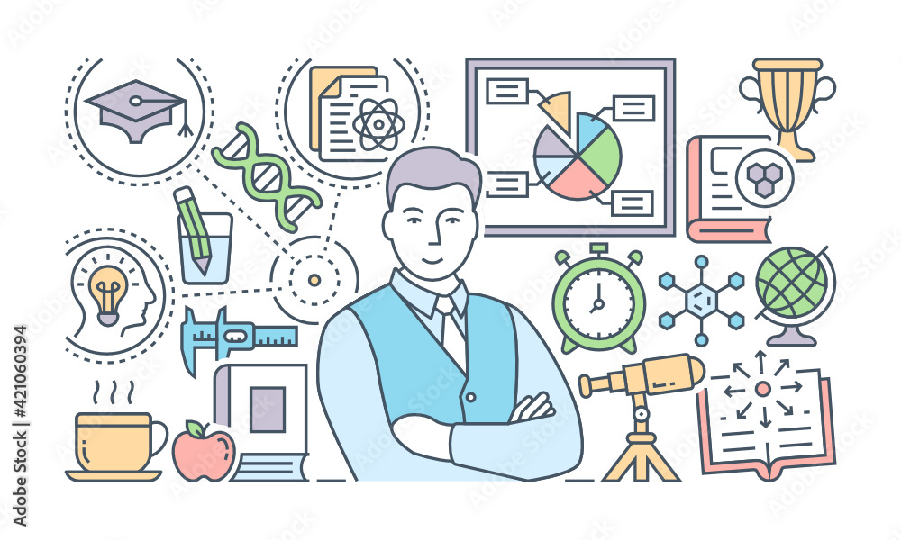 A banner of social media designed with flat linear illustration
A banner of social media designed with flat linear illustration