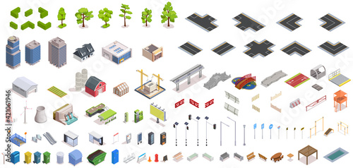 City Constructor Isometric Set