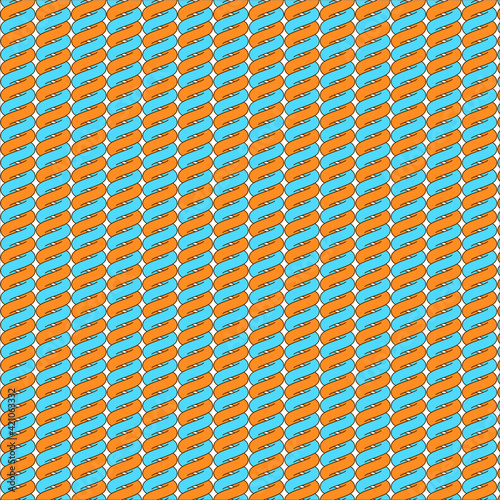 seamless abstract rope elements background with elements